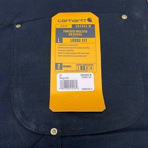 LOOSE FIT FIRM DUCK INSULATED BIB OVERALL